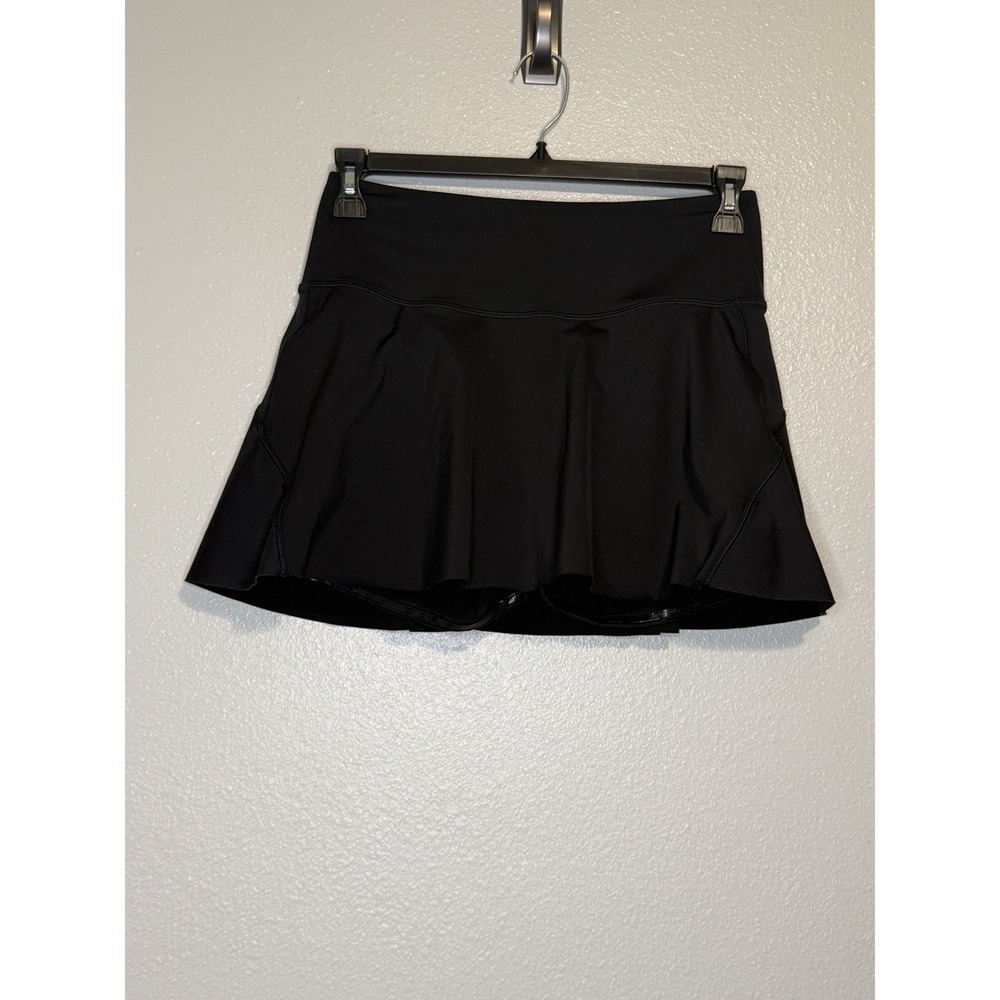 Athleta Skort Womens M Black Ace Tennis 13.5" Skirt‎ Sport Pickleball Golf